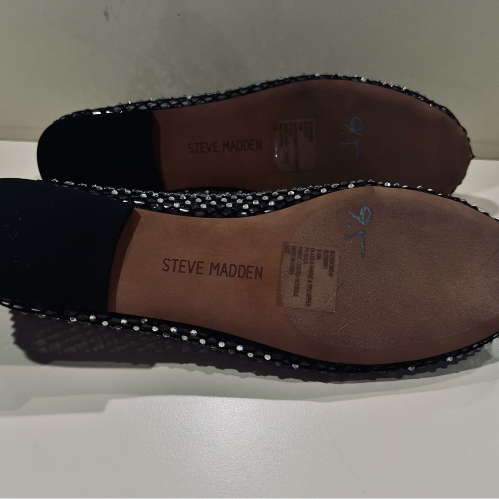 Steve Madden Rhinestone Embellished Ballet Flats Women's Size 9.5M, like new - Picture 12 of 12